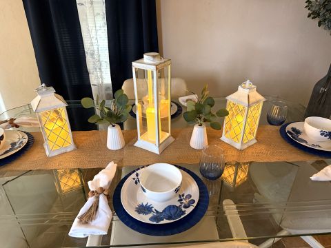 Blue Tablescape Portsmouth Virginia
